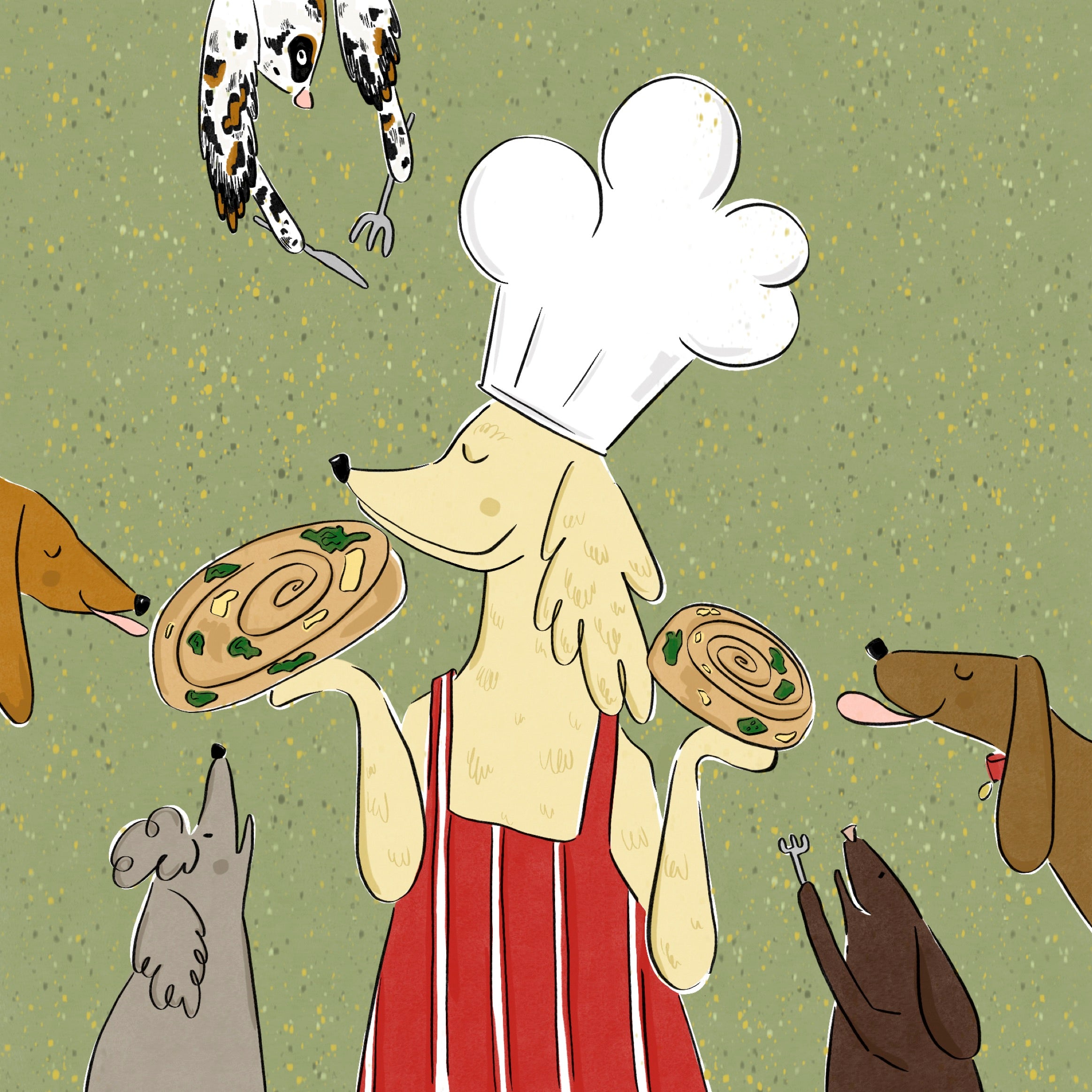 Kale and Cheese Pinwheel Dog Treat Recipe Kintails